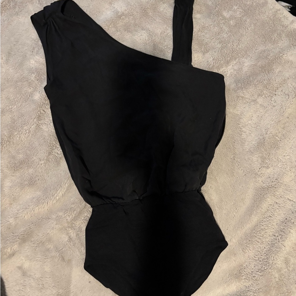 Alice + Olivia Classic Black Blouse